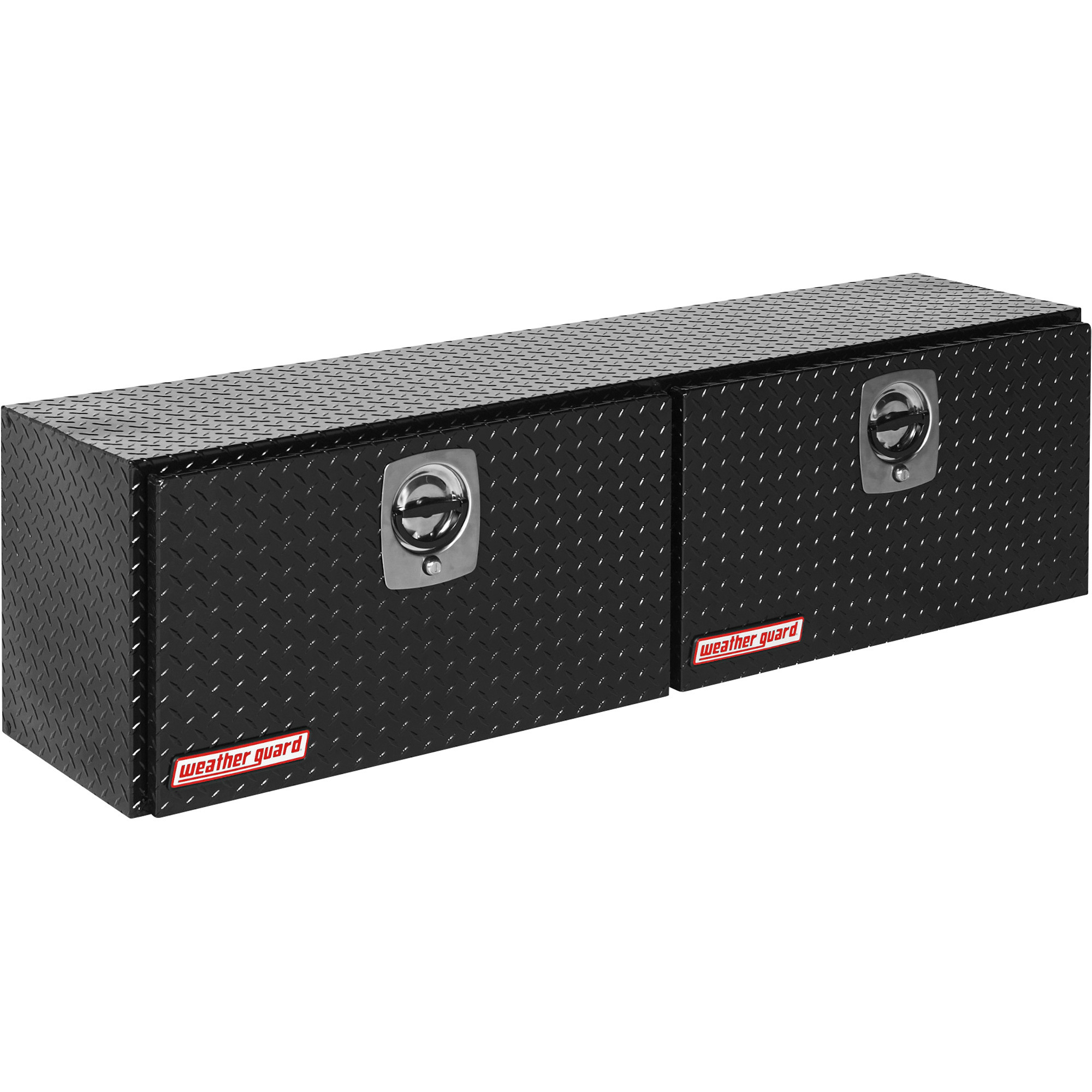 Weather Guard Super-Side Side-Mount Truck Tool Box, Aluminum, Black Powder-Coat, 64.25in. x 16.25in. x 18in., Model# 365-5-02